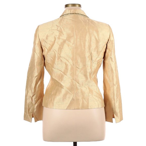 Le Suit Solid Tan/Yellow Suit (2 PCS), 14P - Picture 3 of 4